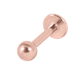 Rose Gold Titanium Externally Threaded Labret (Rose Gold colour)