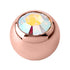 Rose Gold Titanium Jewelled Balls 1.2mm