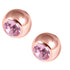 Rose Gold Titanium Jewelled Balls 1.2mm