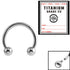 Sterile Titanium Internal Thread Circular Barbells (CBB) (Horseshoes)