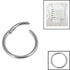 Sterile Titanium Hinged Clicker Ring