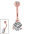 Belly Bar - Sophisticate - Steel Claw Set Double Jewel