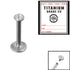 Sterile Titanium Internal Thread Jewelled Labret