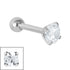 Steel Claw Set Jewelled Micro Bar 1.2mm