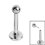 Titanium Threadless Labrets - Titanium (Bend/Push fit) Balls
