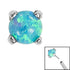 Titanium Threadless (Bend fit) Claw Set Synth Opals