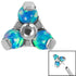 Titanium Threadless (Bend fit) Claw Set Synth Opal Trinity