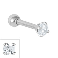 Steel Claw Set Jewelled Micro Bar 1.2mm