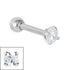 Steel Claw Set Jewelled Micro Bar 1.2mm