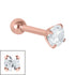 Steel Claw Set Jewelled Micro Bar 1.2mm