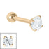 Steel Claw Set Jewelled Micro Bar 1.2mm
