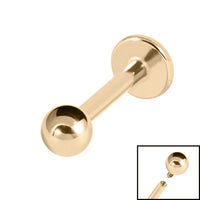 Zircon Titanium Internally Threaded Labrets 1.2mm