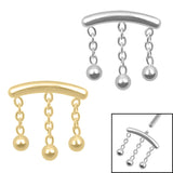 Titanium 3 Ball Chain Drop  for Internal Thread shafts in 1.2mm