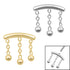 Titanium 3 Ball Chain Drop  for Internal Thread shafts in 1.2mm
