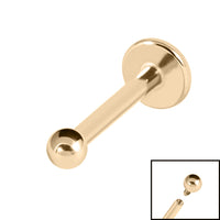 Zircon Titanium Internally Threaded Labrets 1.2mm