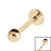 Zircon Titanium Internally Threaded Labrets 1.2mm
