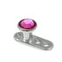 Titanium Dermal Anchor with Jewelled Disk Top (3mm diameter)