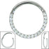 Steel Pave Set Eternity Hinged Clicker Ring