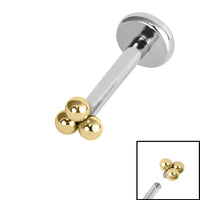 Titanium Internally Threaded Labrets 1.2mm - Titanium Asia Trinity