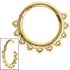 Steel Filigree Lace Hinged Clicker Ring