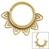 Steel Sunburst Hinged Clicker Ring