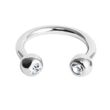 Titanium Jewelled Circular Barbell (CBB) (Horseshoe) 1.2mm