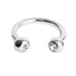 Titanium Jewelled Circular Barbell (CBB) (Horseshoe) 1.2mm