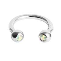 Titanium Jewelled Circular Barbell (CBB) (Horseshoe) 1.2mm