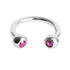 Titanium Jewelled Circular Barbell (CBB) (Horseshoe) 1.2mm