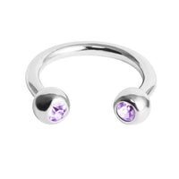 Titanium Jewelled Circular Barbell (CBB) (Horseshoe) 1.2mm