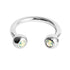 Titanium Jewelled Circular Barbell (CBB) (Horseshoe) 1.2mm
