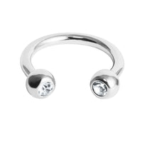 Titanium Jewelled Circular Barbell (CBB) (Horseshoe) 1.2mm