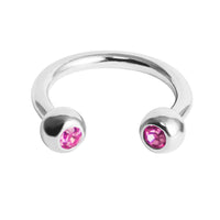 Titanium Jewelled Circular Barbell (CBB) (Horseshoe) 1.2mm
