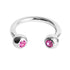 Titanium Jewelled Circular Barbell (CBB) (Horseshoe) 1.2mm