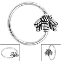 Steel BCR with Steel Clip In Honey Bee