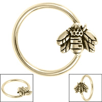 Steel BCR with Steel Clip In Honey Bee