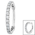 Steel 1.7mm Pave Set Jewelled Edge Hinged Clicker Ring