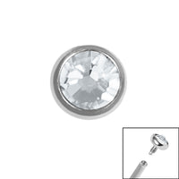 Titanium Jewelled Disk for Internal Thread shafts in 1.2mm