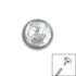 Titanium Jewelled Disk for Internal Thread shafts in 1.2mm