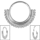 Steel Asia Multi-Ball Hinged Clicker Ring