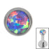 Titanium Bezel Set Opal Disk for Internal Thread shafts in 1.2mm