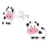Sterling Silver Cuddly Cow Ear Stud Earrings ES117