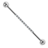 Titanium In-line Claw Set Multi Jewel Industrial Scaffold Bar