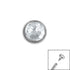 Titanium Jewelled Disk for Internal Thread shafts in 1.2mm