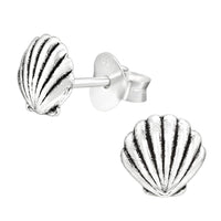 Sterling Silver Shell Ear Stud Earrings ES126