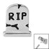 Steel RIP Headstone for Internal Thread shafts in 1.2mm