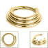 Titanium 3 Tier Hinged Clicker Ring