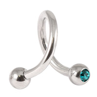 Steel Double Jewelled Spiral 1.6mm