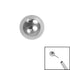 Titanium Threadless (Bend/Push fit) Plain Balls