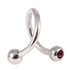 Steel Double Jewelled Spiral 1.6mm
